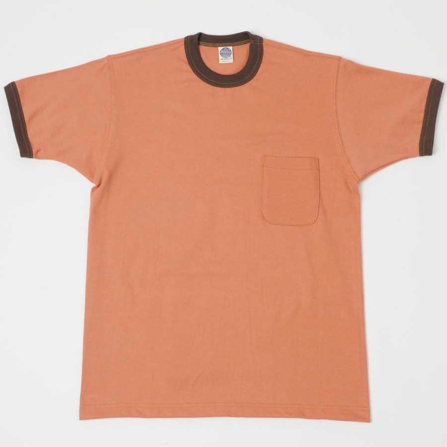 Clothing TOYS McCOY | Toys Mccoy Tmc2237 Ringer Pocket Tee - Carrot/Brown