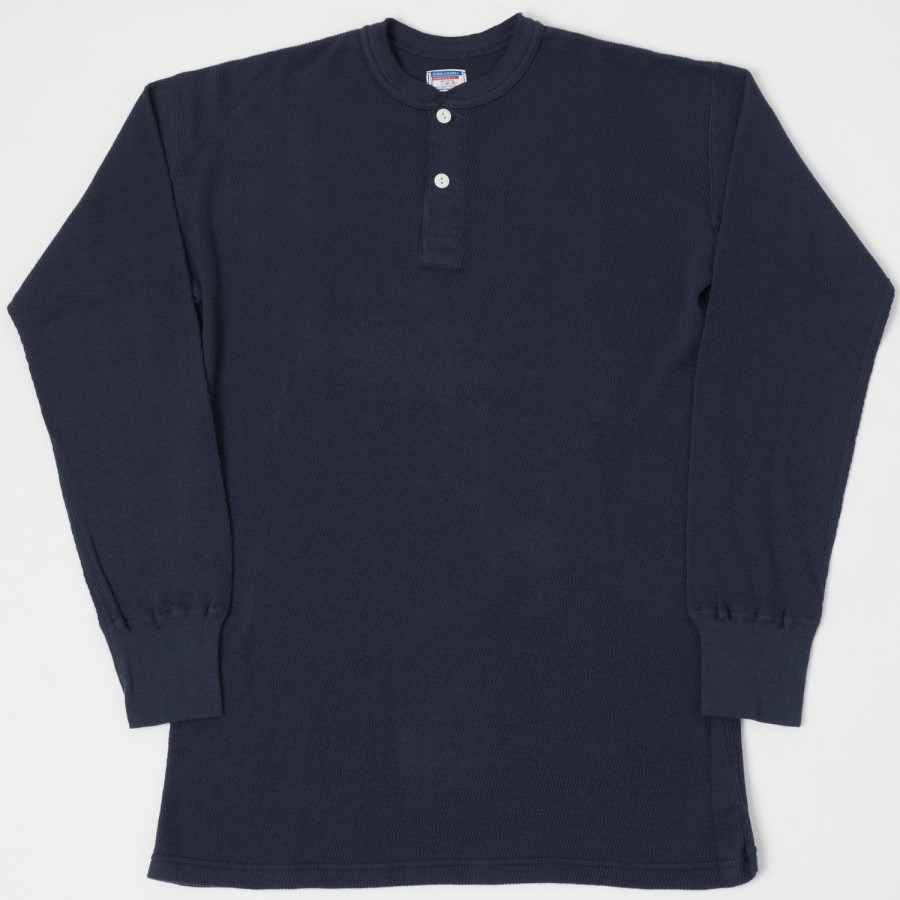 Clothing Dubbleworks | Dubbleworks Thermal Henley - Navy