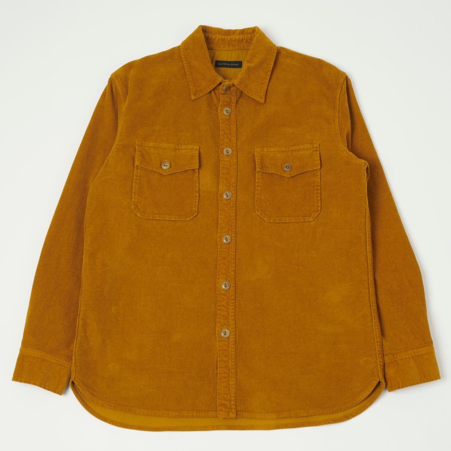 Clothing East Harbour Surplus | East Harbour Surplus 'Leonard' Corduroy Overshirt - Mustard