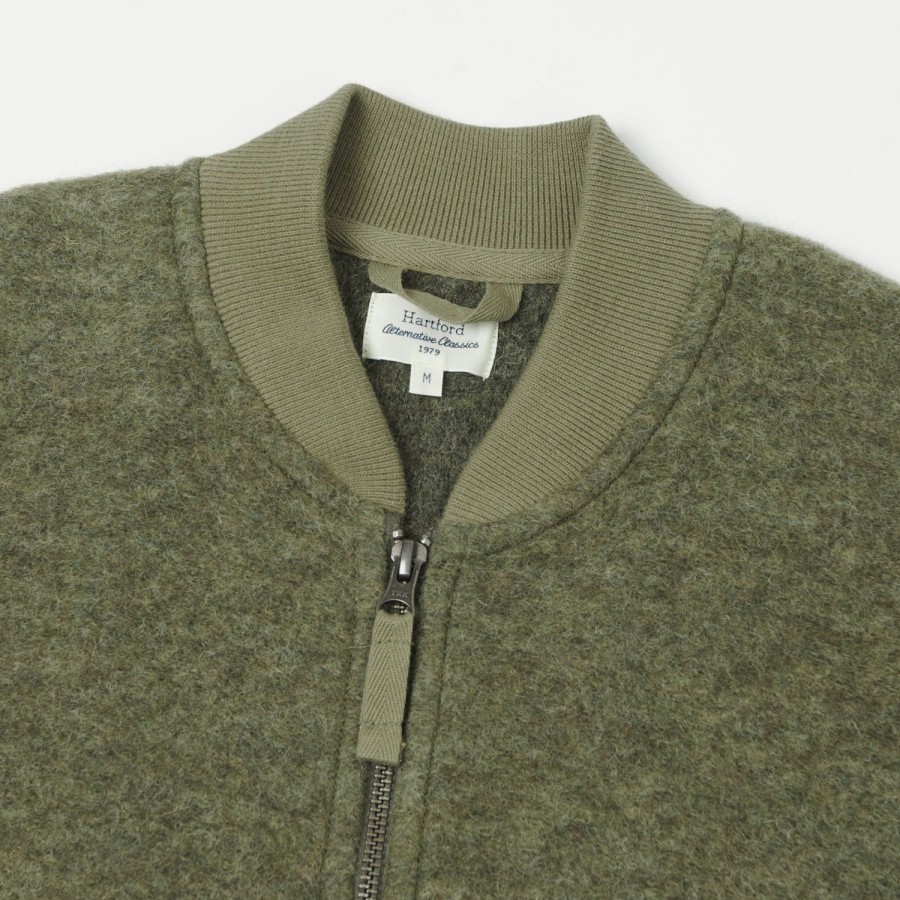 Clothing Hartford | Hartford Knitted Wool Vest - Olive