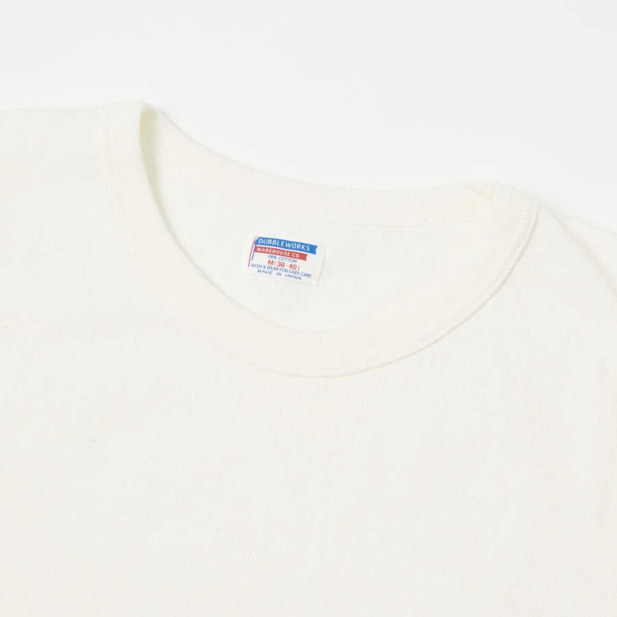 Clothing Dubbleworks | Dubbleworks Heavy Fabric Pocket Tee - Off White