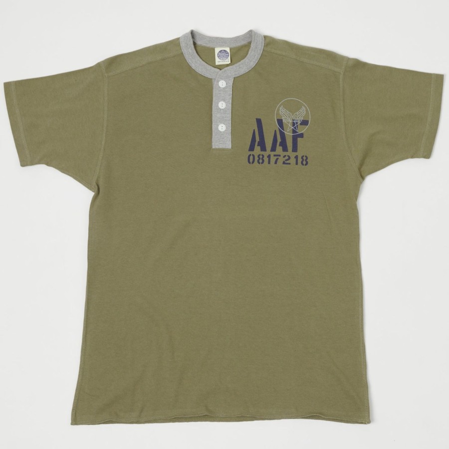 Clothing TOYS McCOY | Toys Mccoy Tmc2034 'Aaf' Military Union Henley - Army/Grey