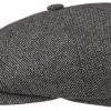 Accessories Stetson | Stetson 6840107-31 Hatteras Wool Flat Cap - Grey