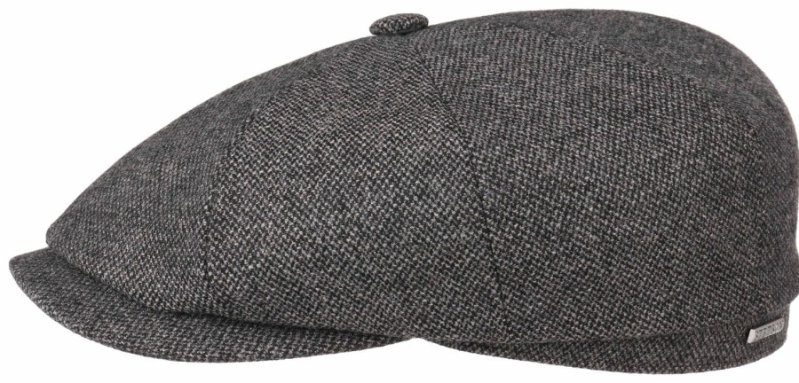 Accessories Stetson | Stetson 6840107-31 Hatteras Wool Flat Cap - Grey