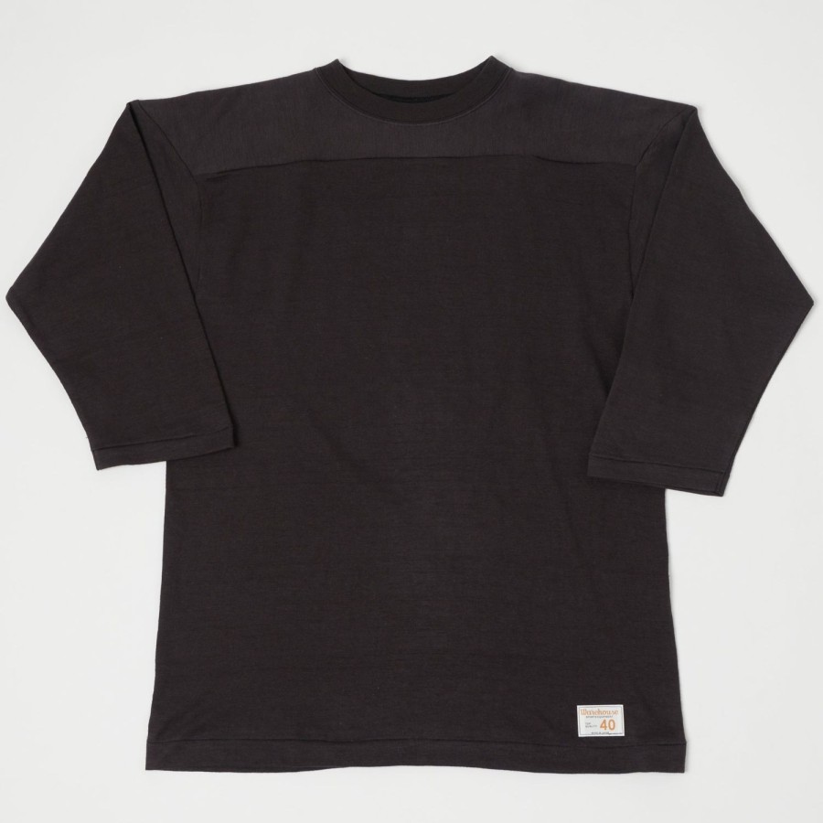 Clothing Warehouse & Co | Warehouse 4063 3/4 Sleeve Football Shirt - Black