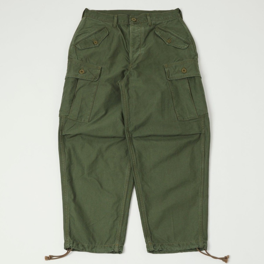 Clothing Freewheelers & Co | Freewheelers 'Jungle Fatigues' Tropical Trousers - Olive Green