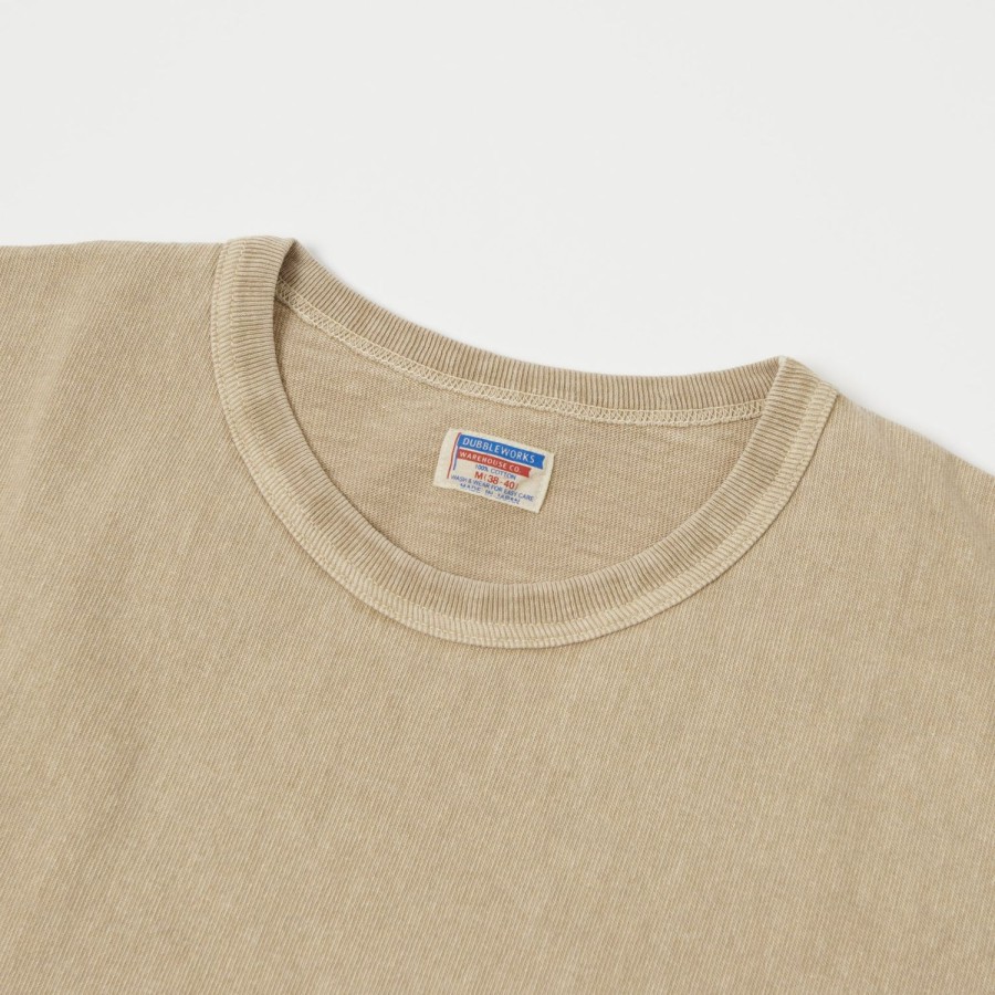 Clothing Dubbleworks | Dubbleworks Heavy Fabric Pigment Tee - Beige