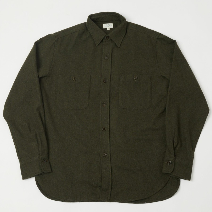 Clothing Hartford | Hartford Ay16107 Percey Wool Shirt - Army