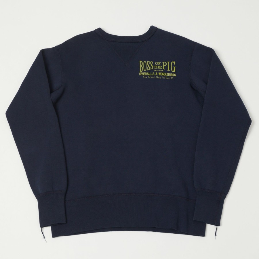 Clothing Studio D'artisan | Studio D'Artisan 'Boss Of The Pig' Sweatshirt Navy