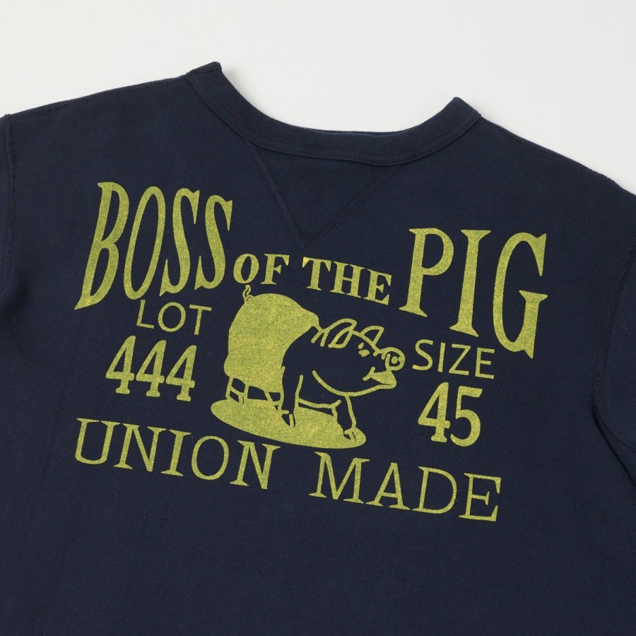 Clothing Studio D'artisan | Studio D'Artisan 'Boss Of The Pig' Sweatshirt Navy