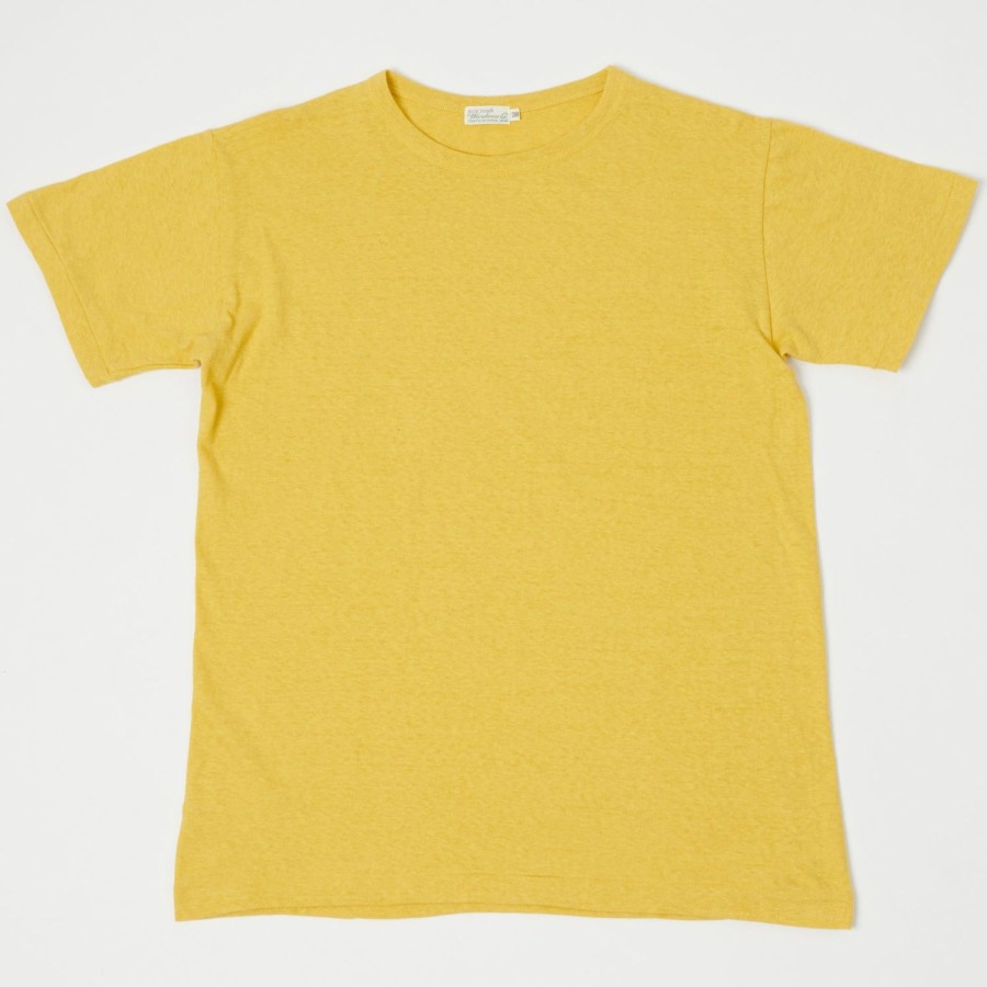 Clothing Warehouse & Co | Warehouse 4091 Plain Usn Skivvy Tee - Yellow