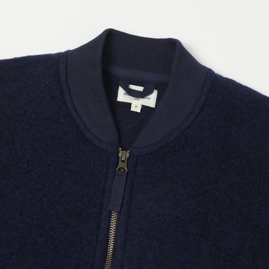 Clothing Hartford | Hartford 'David' Knitted Wool Jacket - Navy