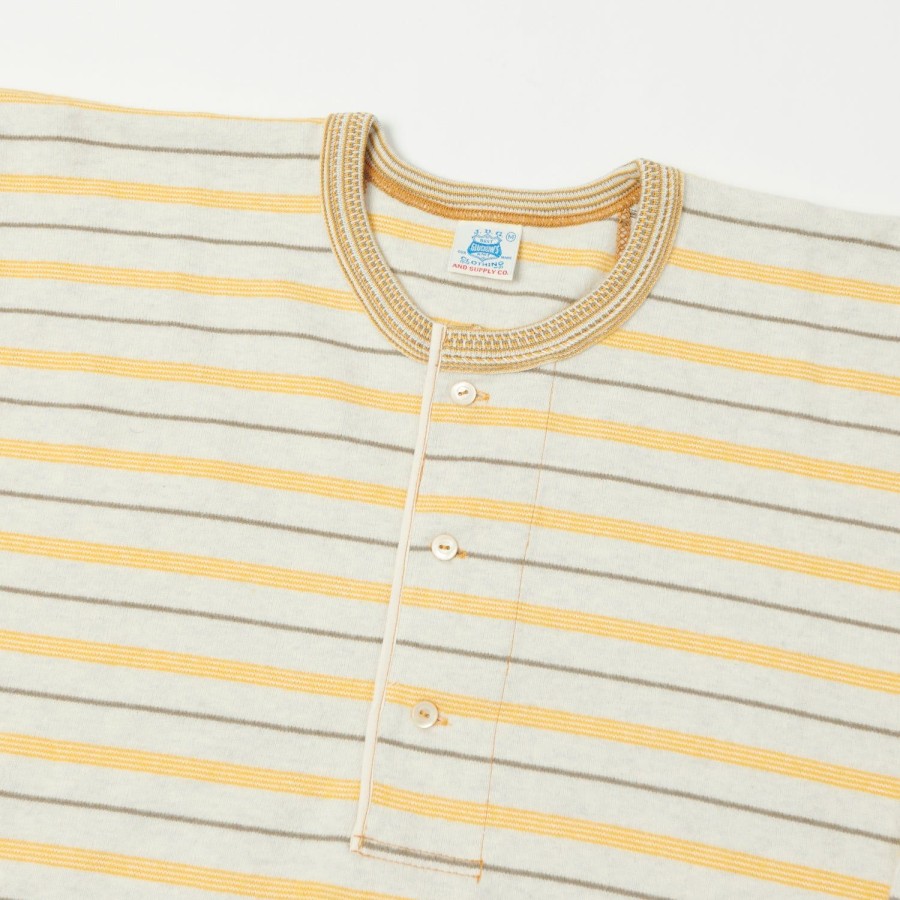 Clothing John Gluckow | John Gluckow Lot. Jg-Cs01 1890-1910 Miner'S Henley - Beige Yellow