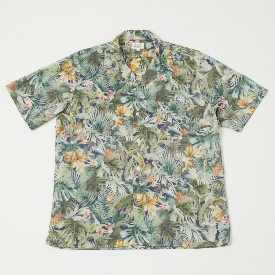 Clothing Hartford | Hartford 'Jungle Monkey' Print Palm Shirt - Tropical