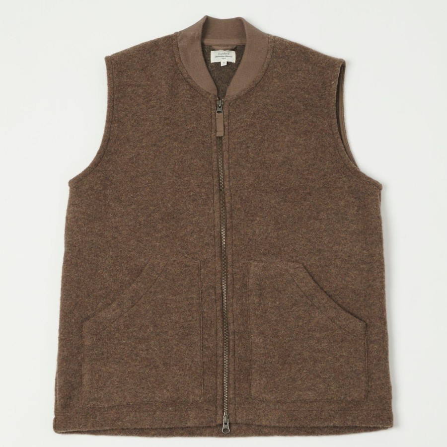 Clothing Hartford | Hartford Knitted Wool Vest - Nut