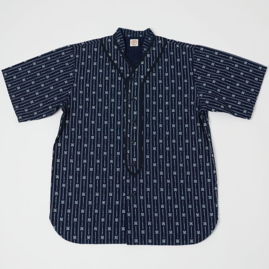 Clothing Full Count | Full Count 4031 Baseball Shirt - Indigo Wabash