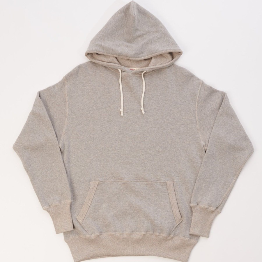 Clothing Warehouse & Co | Warehouse 450 Two Needle Hooded Sweatshirt - Heather Grey