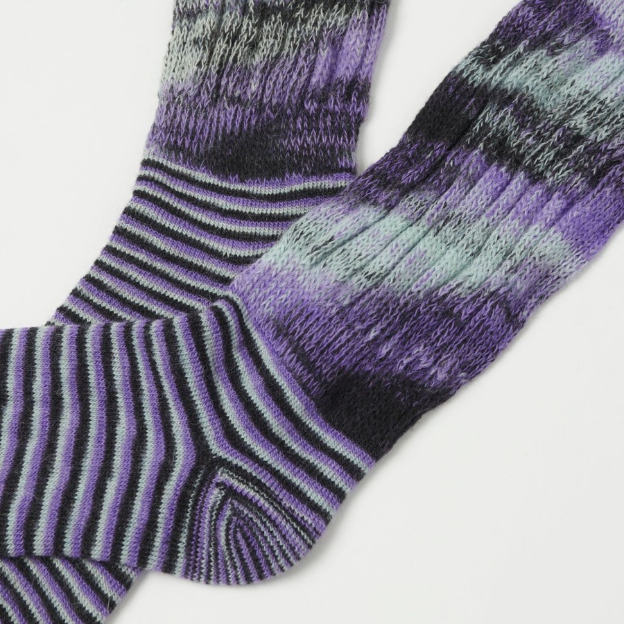 Accessories Chamula | Chamula Loose Rib Socks - Plum