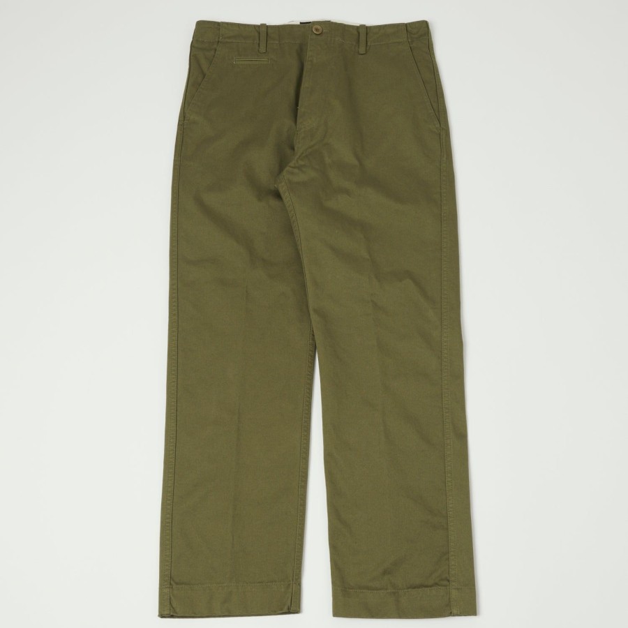 Clothing East Harbour Surplus | East Harbour Surplus 'Axel 121' Chino Trouser - Green