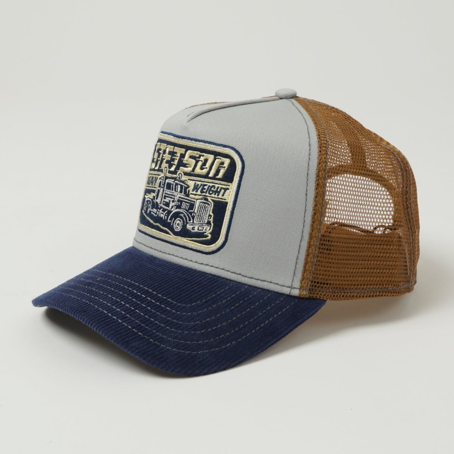 Accessories Stetson | Stetson 'Heavy Duty' Trucker Cap - Blue/Brown