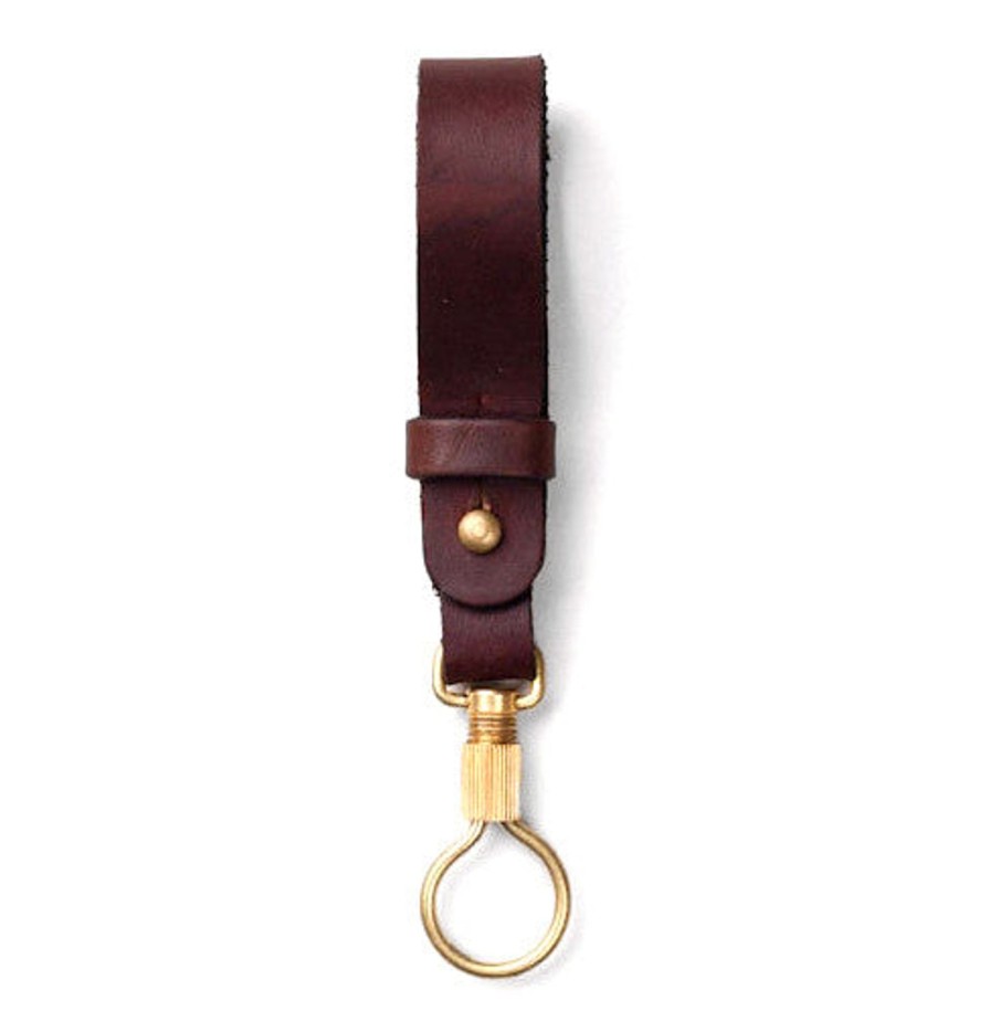 Accessories Tanner Goods | Tanner Goods Key Ring Lanyard Dark Oak