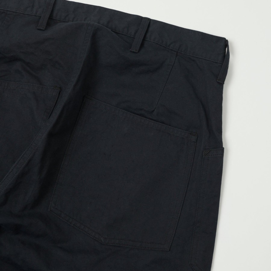 Clothing Full Count | Full Count 1119-3 Old Japanese Twill Us Navy Trouser - Black