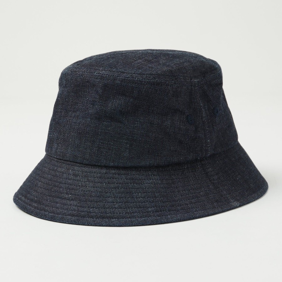 Accessories Full Count | Full Count 6020-1 Denim Bucket Hat - Indigo