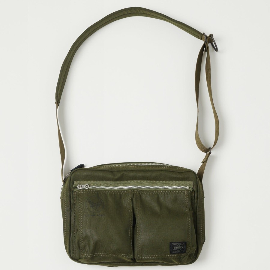 Accessories Porter - Yoshida & Co. | Porter-Yoshida & Co. Flying Ace Shoulder Bag - Olive Drab