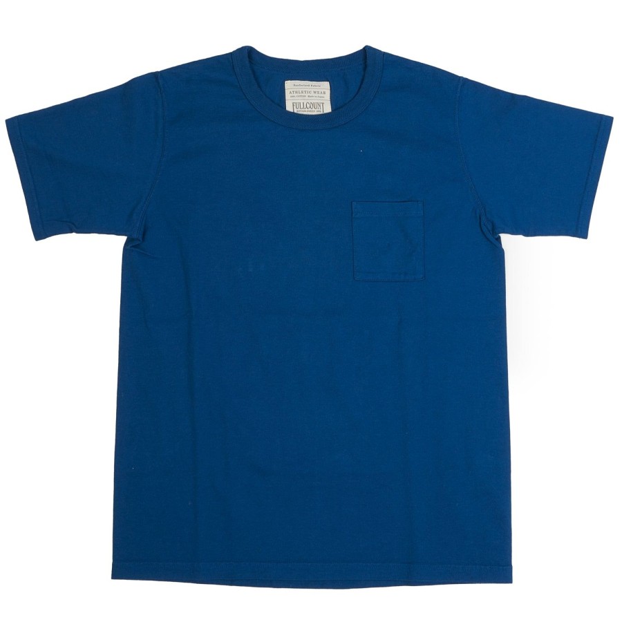 Clothing Full Count | Full Count 5805P Pocket Tee - Navy