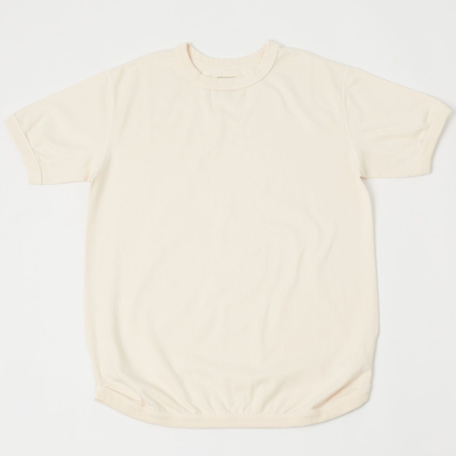 Clothing Full Count | Full Count 5222 Flat Seam Heavyweight S/S Tee - Ecru