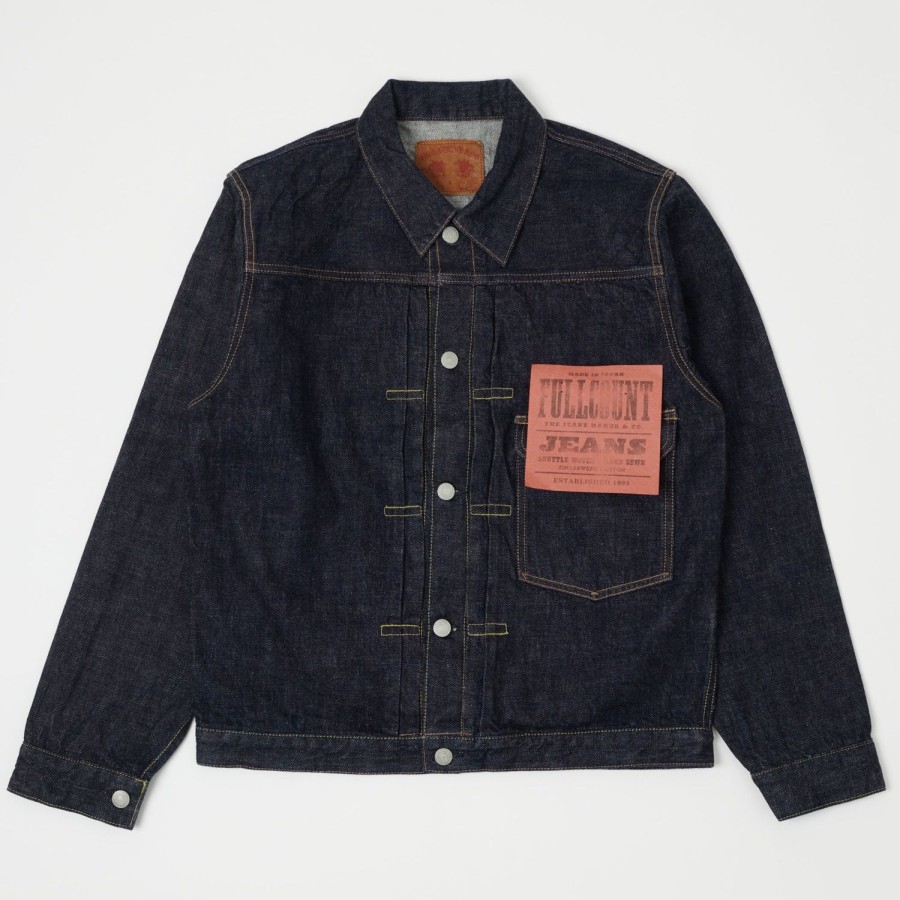 Clothing Full Count | Full Count 2107W 13.7Oz Type I Denim Jacket - One Wash