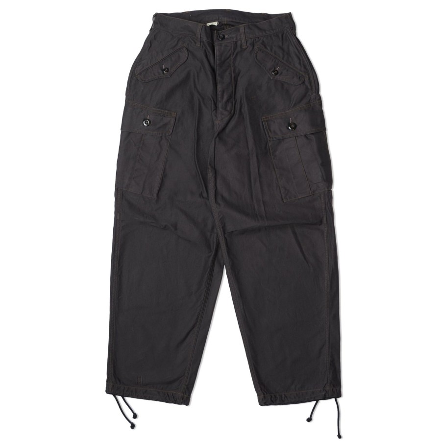 Clothing Freewheelers & Co | Freewheelers 2122004 'Jungle Fatigues' Tropical Trousers - Black