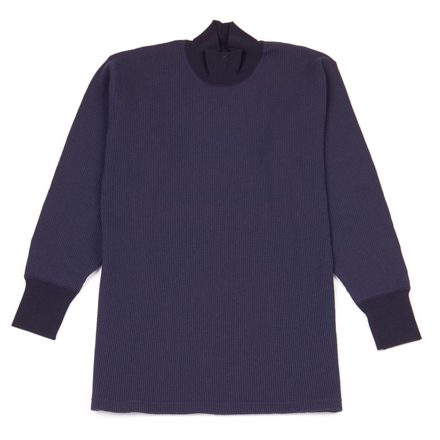 Clothing Freewheelers & Co | Freewheelers High Necked Thermal - Navy