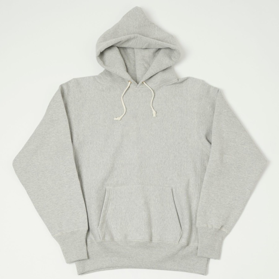 Clothing Warehouse & Co | Warehouse 484 Reverse Weave Hooded Sweatshirt - Heather Grey