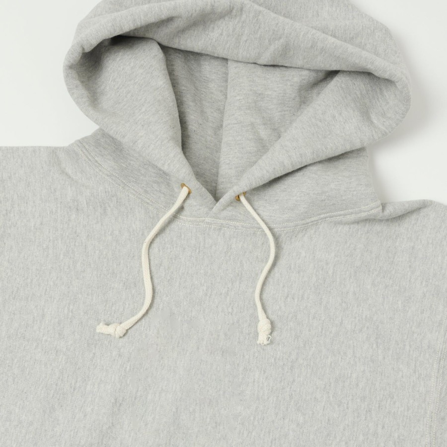 Clothing Warehouse & Co | Warehouse 484 Reverse Weave Hooded Sweatshirt - Heather Grey