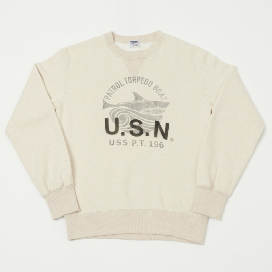 Clothing Pherrow's | Pherrow'S U.S.N. Sweatshirt - Oatmeal