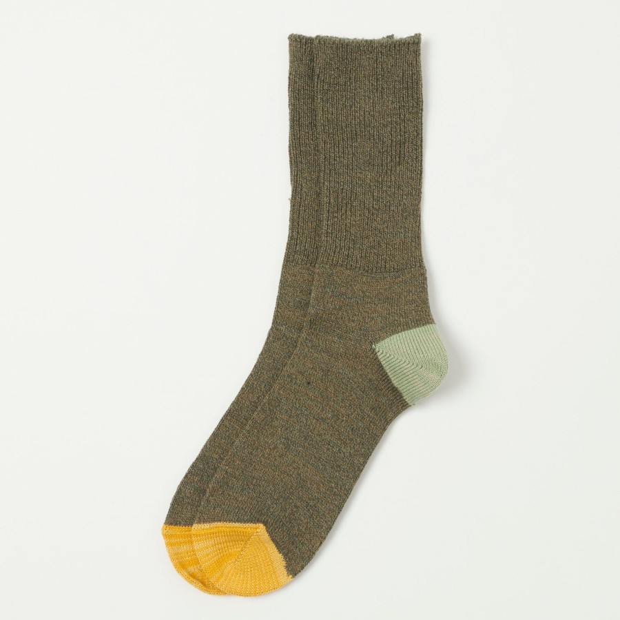 Accessories Anonymous Ism | Anonymous Ism Moc 2 Point Crew Socks - Khaki