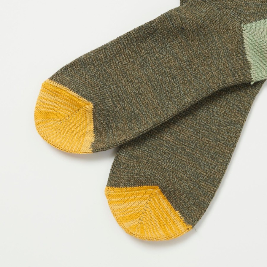 Accessories Anonymous Ism | Anonymous Ism Moc 2 Point Crew Socks - Khaki