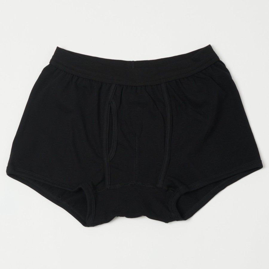 Clothing Merz b. Schwanen | Merz B. Schwanen 254 Boxer Brief - Deep Black