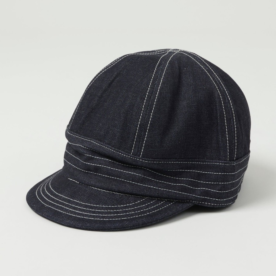 Accessories Freewheelers & Co | Freewheelers 2217003 "Guthrie" 10Oz Denim Cap - Indigo