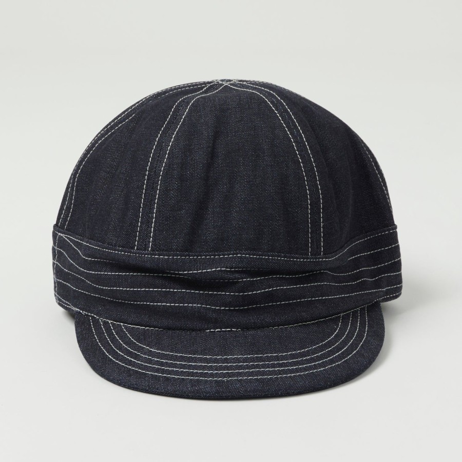 Accessories Freewheelers & Co | Freewheelers 2217003 "Guthrie" 10Oz Denim Cap - Indigo