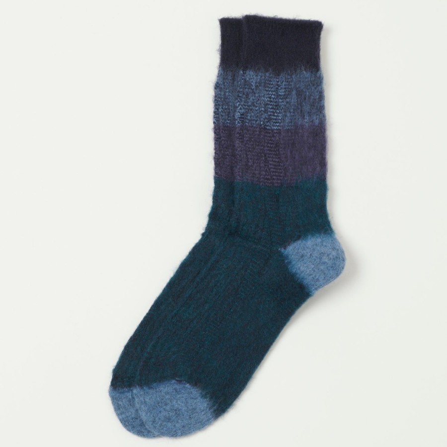 Accessories Anonymous Ism | Anonymous Ism Graduation Cable Crew Socks - Navy