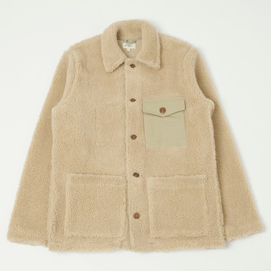 Clothing Hartford | Hartford 'Utility' Fleece Jacket - Beige