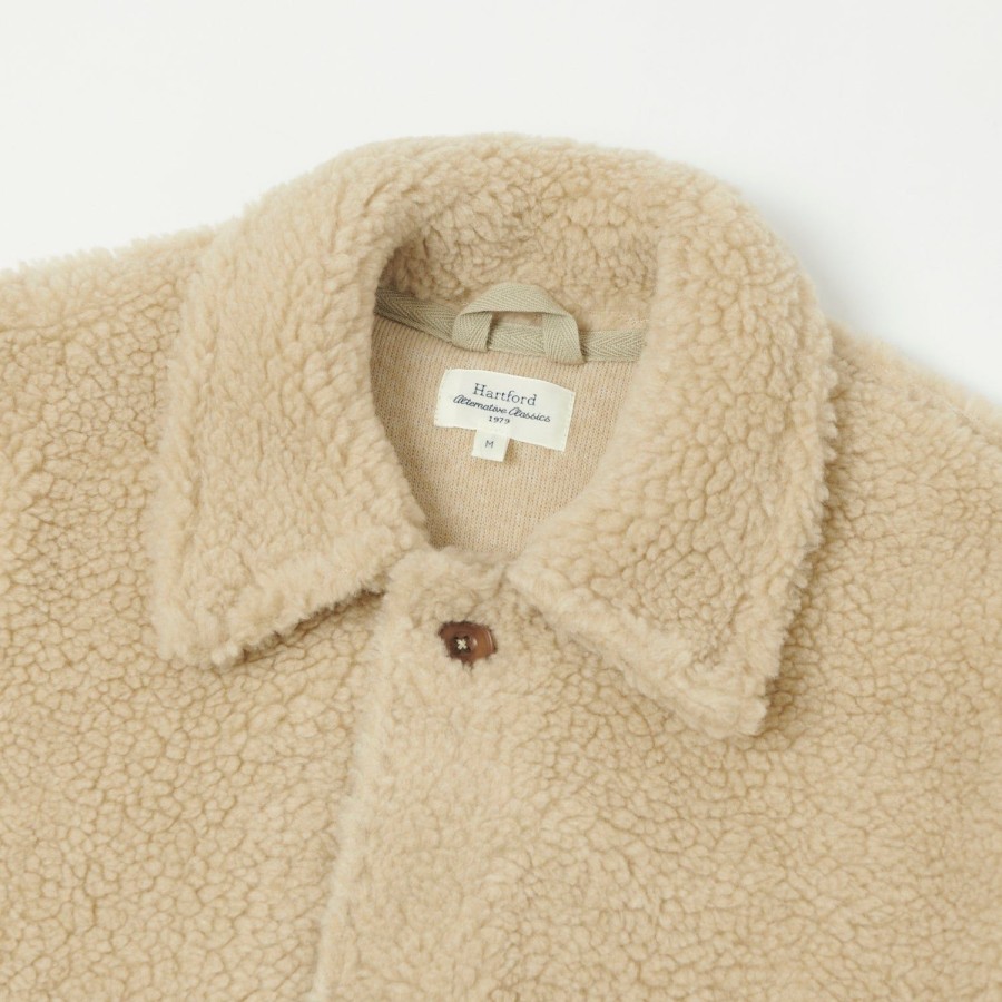 Clothing Hartford | Hartford 'Utility' Fleece Jacket - Beige