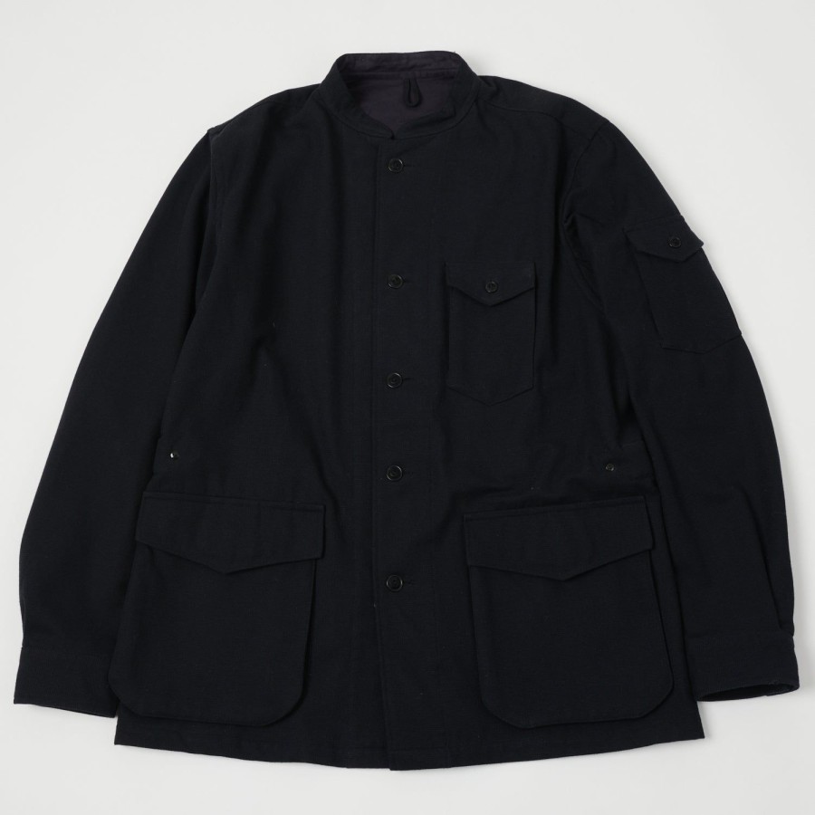 Clothing Gorouta | Gorouta 0308 Band Collar Jacket - Navy