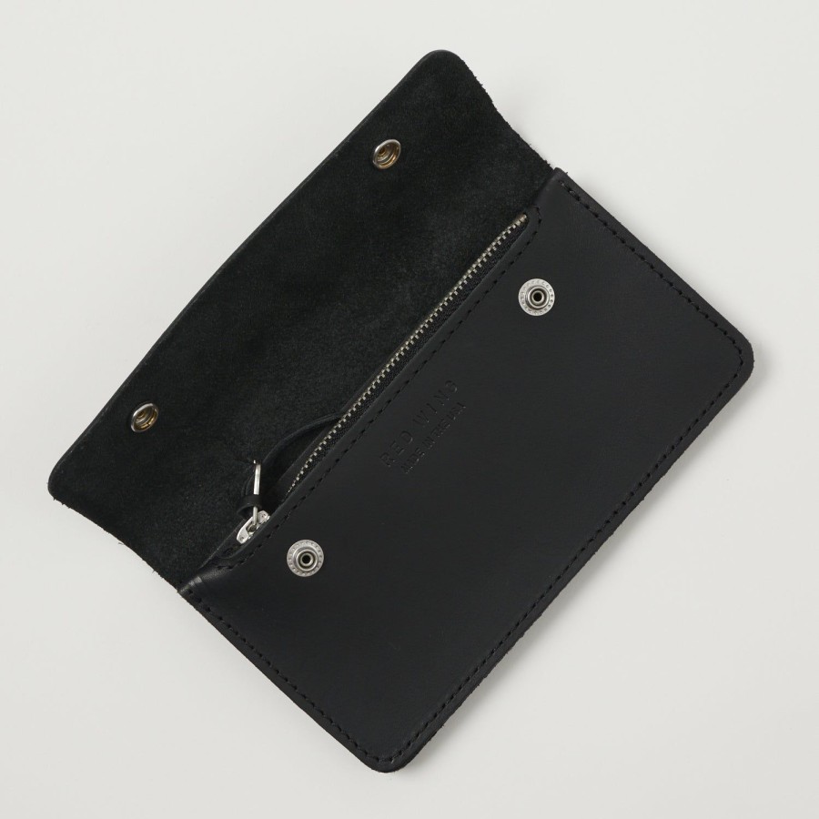 Accessories Red Wing | Red Wing 95015 Trucker Wallet - Black Frontier