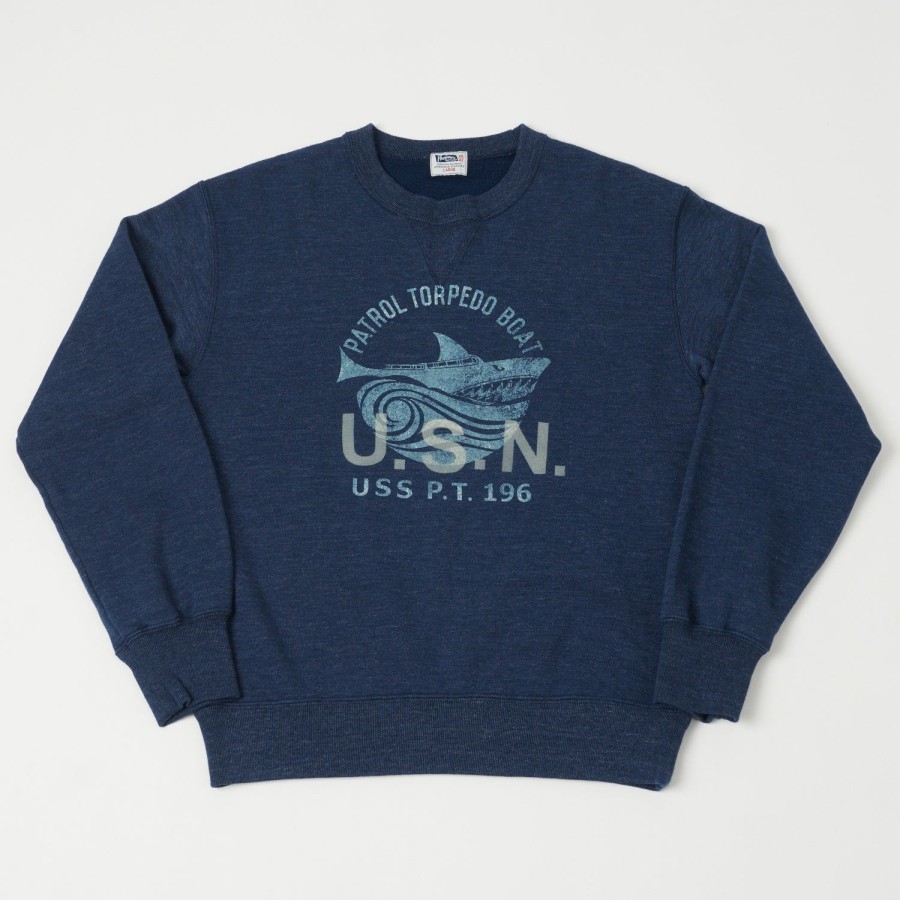 Clothing Pherrow's | Pherrow'S U.S.N. Sweatshirt - Navy