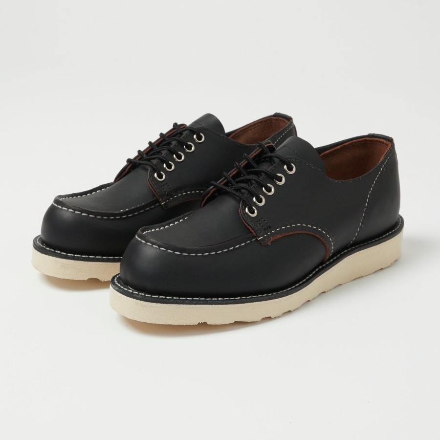 Footwear Red Wing | Red Wing 8090 Shop Moc Oxford Shoe - Black Prairie