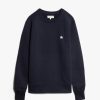 Clothing Merz b. Schwanen | Merz B. Schwanen Csw02 Good Basics Crew Neck Sweatshirt - Deep Blue