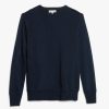 Clothing Merz b. Schwanen | Merz B. Schwanen 346 Crew Neck Sweatshirt - Ink Blue